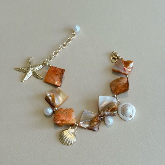 Starfish Charm Bracelet N1461 - Picture 3 of 5